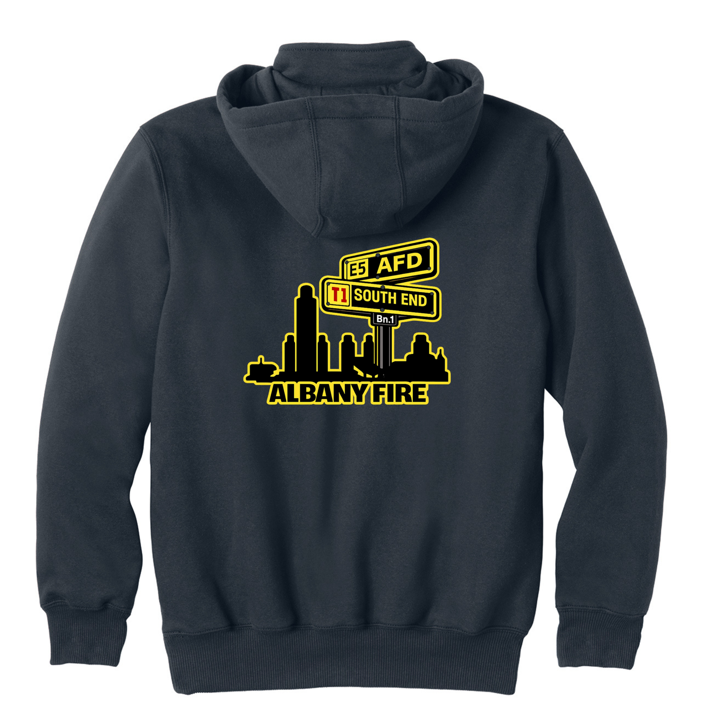 Carhartt Rain Defender 1/4 Zip Hoodie-Captain South End City Scape