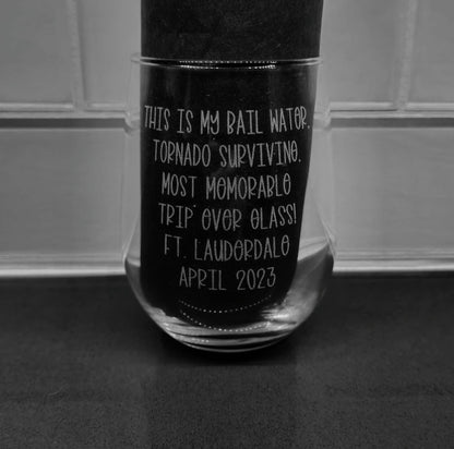 12oz Stemless Wine Glass