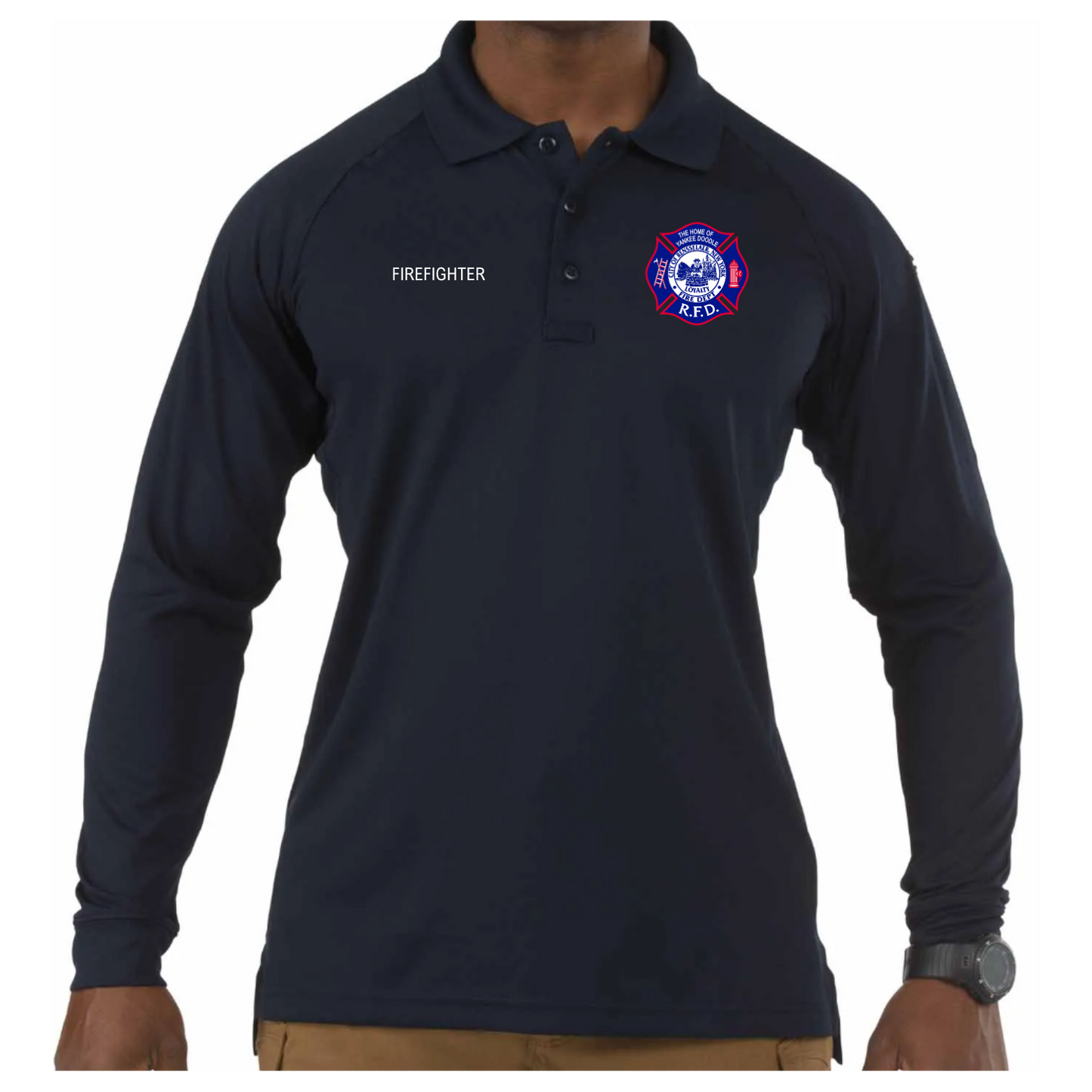 5.11 Tactical Performance Long Sleeve Polo Shirt-Firefighter