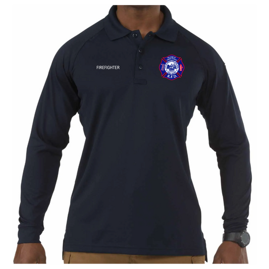 5.11 Tactical Performance Long Sleeve Polo Shirt-Firefighter