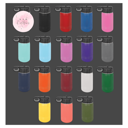 12oz Powder Coated Water Bottle