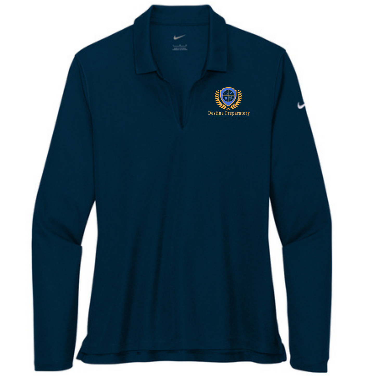 Nike Womens' Dri-Fit Micro Pique 2.0 Long Sleeve Polo