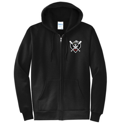 Rebels Logo front Full Zip Hoodie