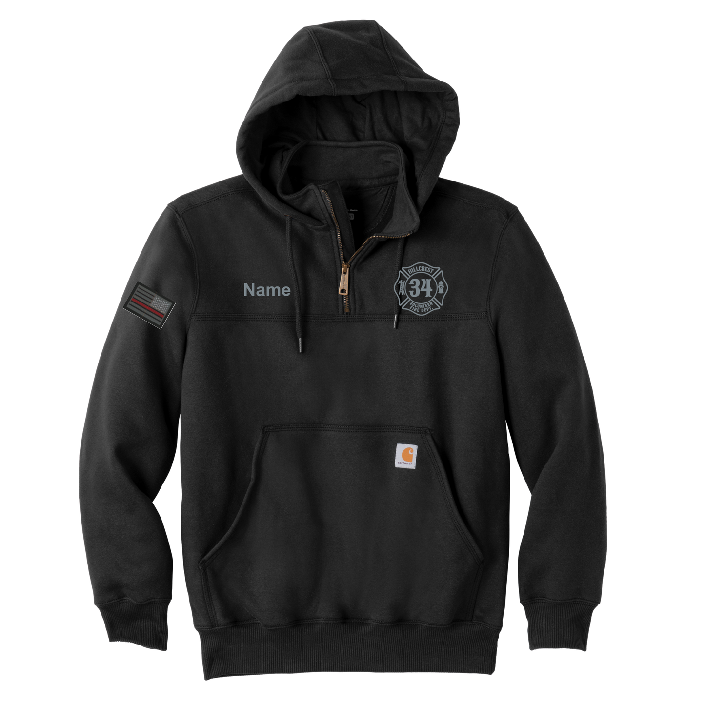 Carhartt Rain Defender Paxton Heavyweight Hooded 1/4 Zip Hoodie