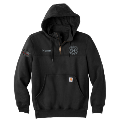 Carhartt Rain Defender Paxton Heavyweight Hooded 1/4 Zip Hoodie
