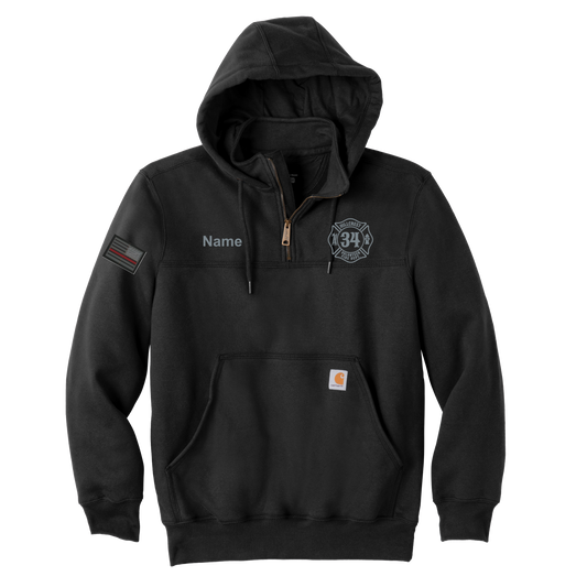 Carhartt Rain Defender Paxton Heavyweight Hooded 1/4 Zip Hoodie