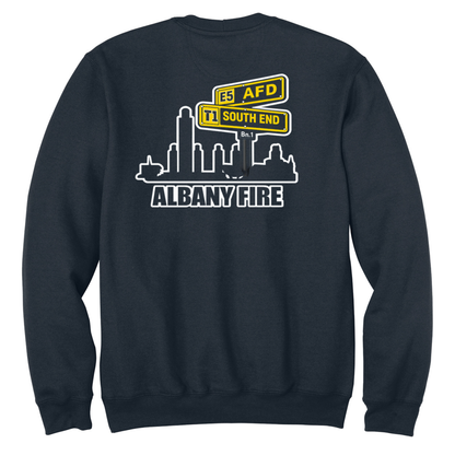Carhartt Crewneck Sweatshirt-Firefighter South End City Scape