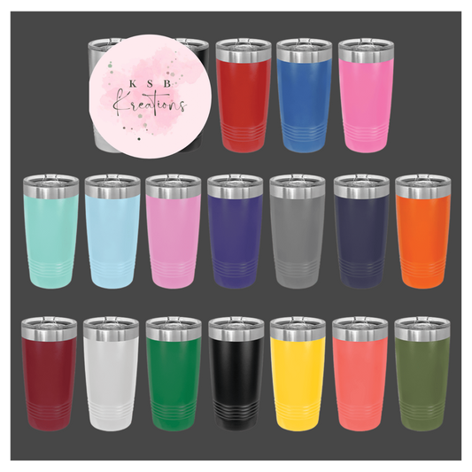 20oz Powder Coated Tumbler
