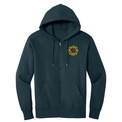 District Perfect Fleece Full Zip Hoodie, No Name