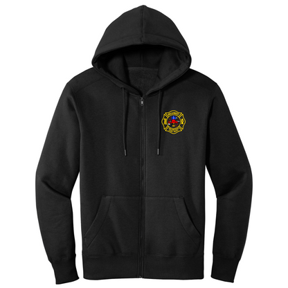District Perfect Fleece Full Zip Hoodie, No Name