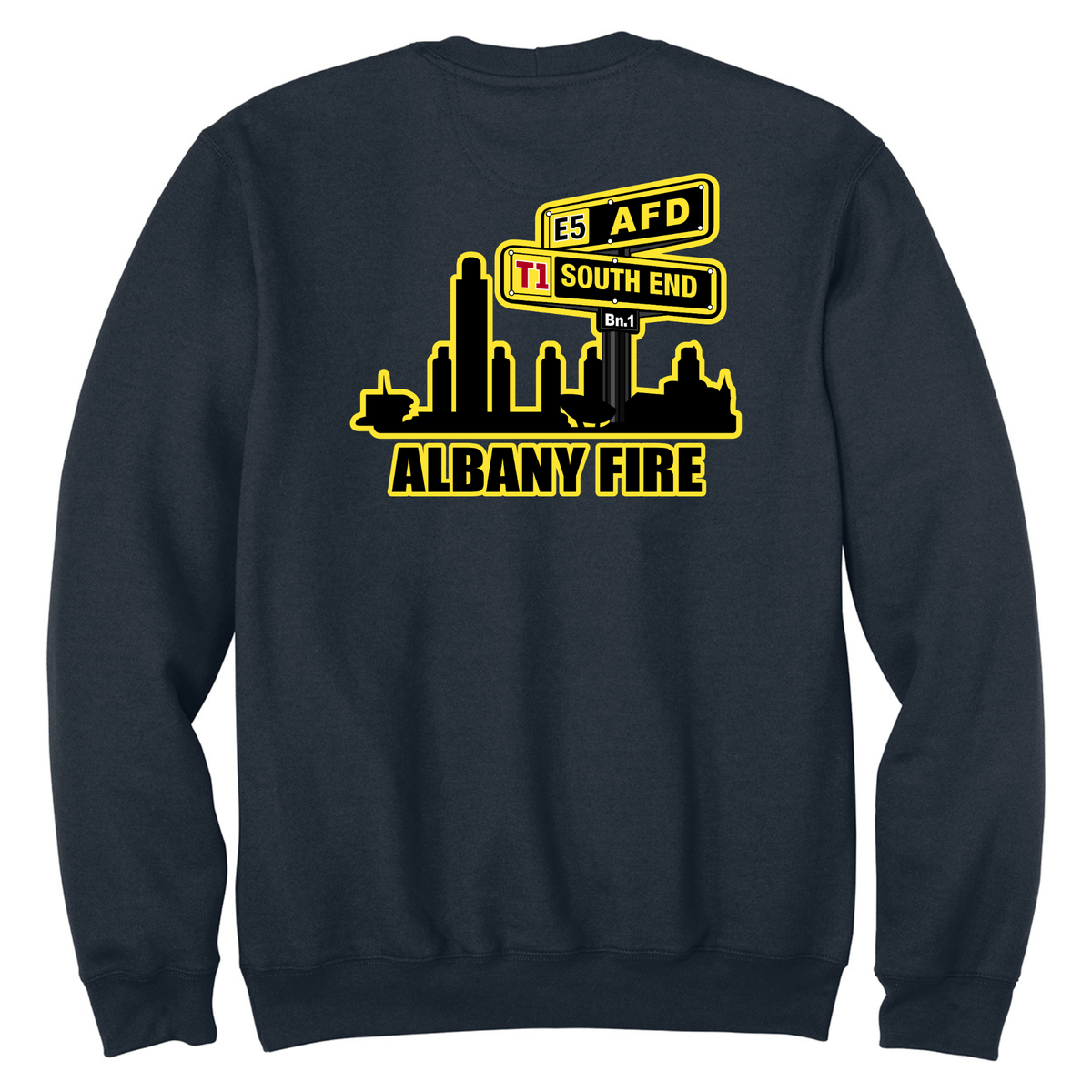 Carhartt Crewneck Sweatshirt-Battalion Chief South End City Scape