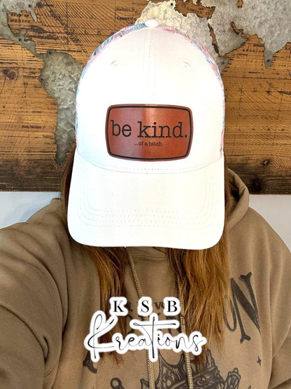 White Floral Baseball Hat