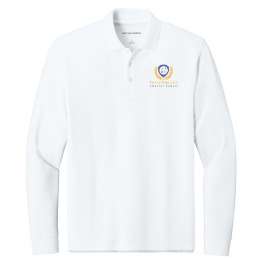 Port Authority Men's Signature Pique Long Sleeve Polo