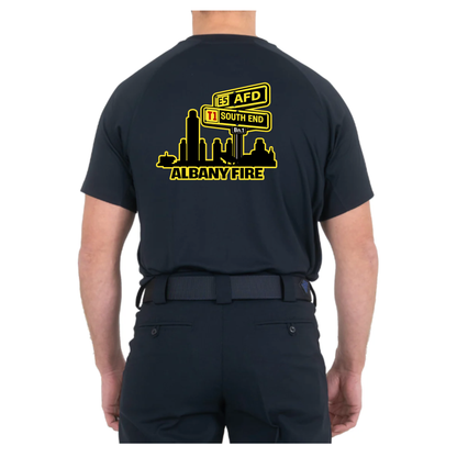 Men's Performance Short Sleeve T-shirt-Captain South End City Scape