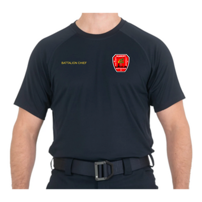 Men's Performance Short Sleeve T-Shirt-Battalion Chief South End City Scape