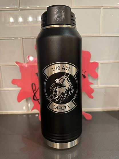 32oz Powder Coated Water Bottle