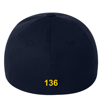 Flexfit 6277 Baseball Hat-Yellow/Gold South End City Scape with Badge