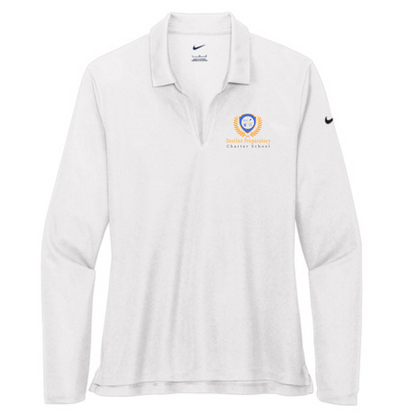 Nike Womens' Dri-Fit Micro Pique 2.0 Long Sleeve Polo