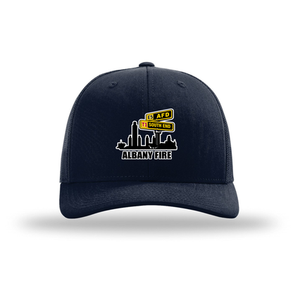 Richardson 112 Snapback Baseball Hat-White South End City Scape