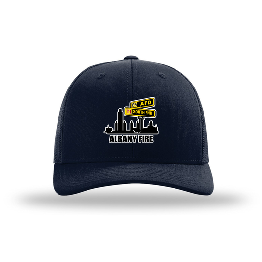 Richardson 112 Snapback Baseball Hat-White South End City Scape