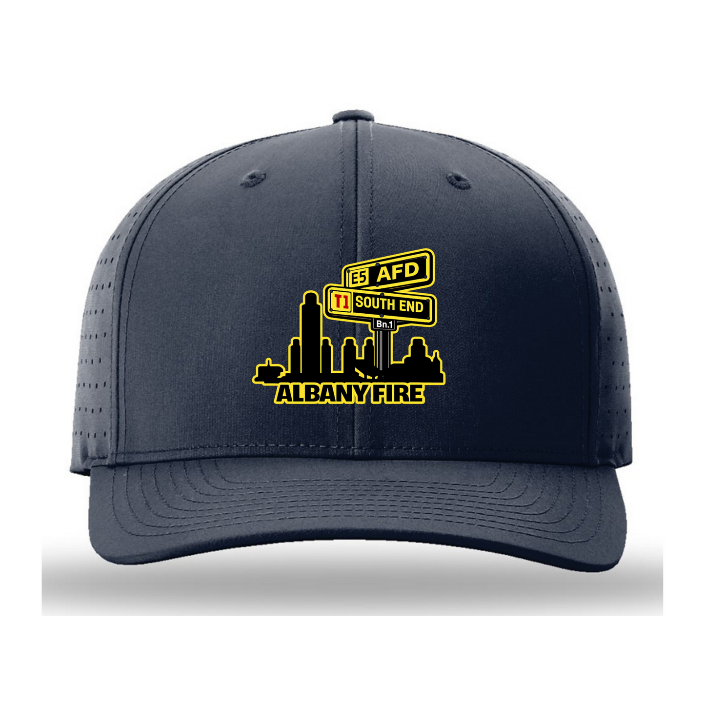 Richardson Laser Perf R-Flex Snapback-Yellow/Gold South End City Scape