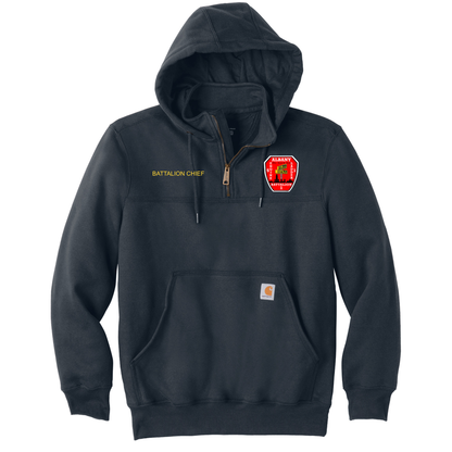 Carhartt Rain Defender 1/4 Zip Hoodie-Battalion Chief with South End City Scape
