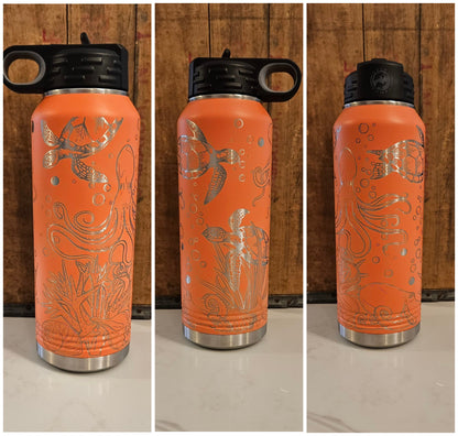 32oz Powder Coated Water Bottle
