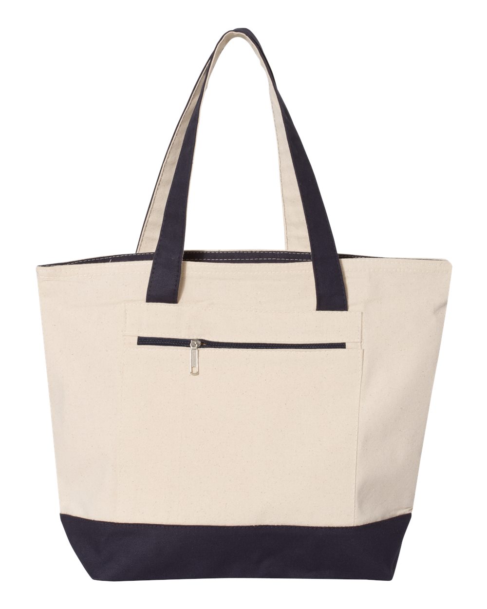 Q-Tees - 19L Zippered Tote without Name