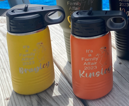 12oz Powder Coated Water Bottle