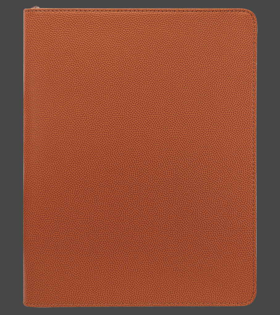 9 1/2in by 12in Zippered Leatherette Portfolio