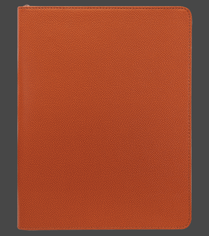 9 1/2in by 12in Zippered Leatherette Portfolio