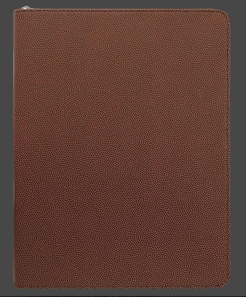 9 1/2in by 12in Zippered Leatherette Portfolio