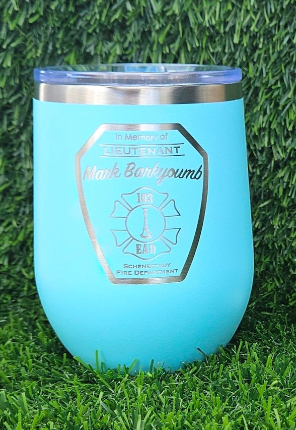 12oz Powder Coated Stemless Wine Glass