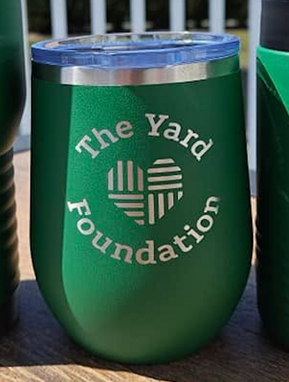 12oz Powder Coated Stemless Wine Glass