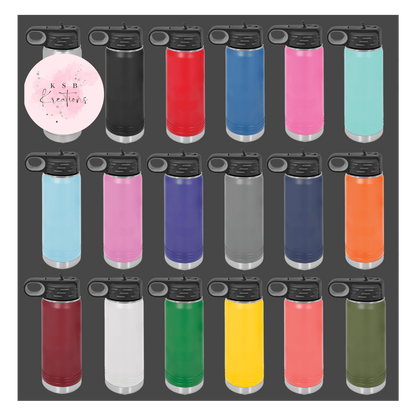 32oz Powder Coated Water Bottle