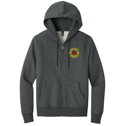 District Perfect Fleece Full Zip Hoodie, No Name